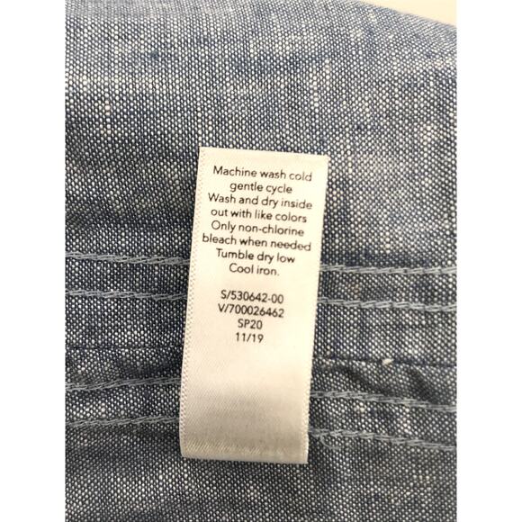 Athleta Chambray Blue Cabo Linen Jogger Pant Size 0 - Picture 10 of 10